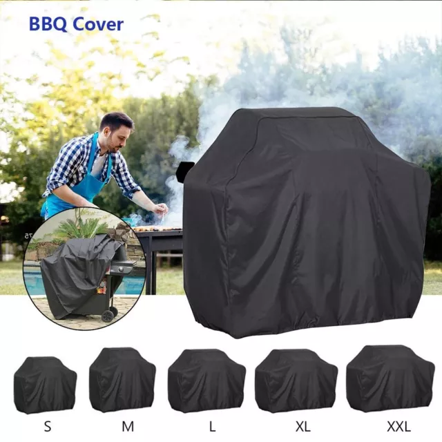 Outdoor BBQ Cover Fire Pit Cover Barbecue Protector Garden Patio Grill Cover