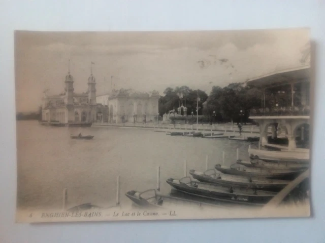 Cpa Enghien Les Bains.Le Lac et le Casino