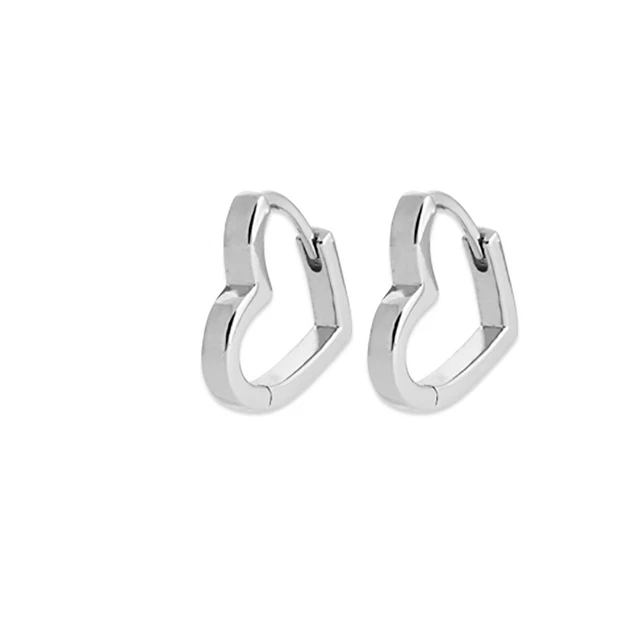 Boucles D'oreilles Créoles En Argent 925 Rhodié - Forme U - Marque Tata Gisele - Neuves Avec étiquettes