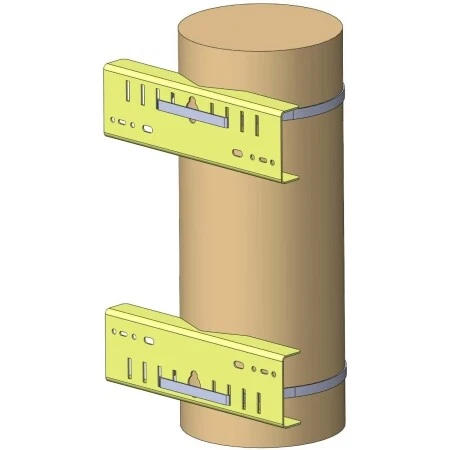 Kit to mount LinkUPS enclosure to Utility Pole