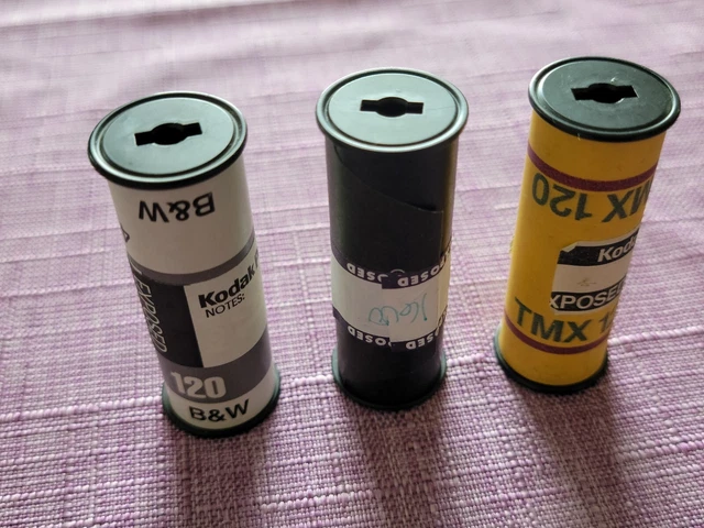 3 Rolls Mystery Film - Exposed Medium Format Film UnDeveloped Rolleiflex TLR