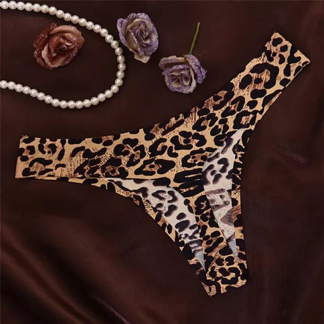 Women Sexy Leopard Panties Seamless Briefs G String Underwear Lingerie Thong  XK