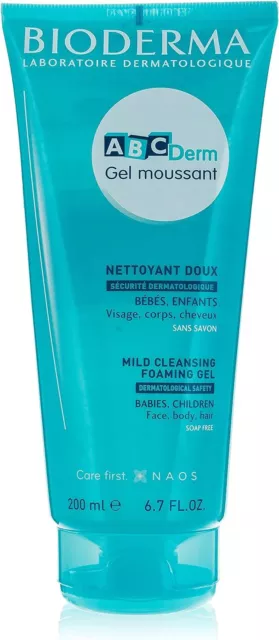 ABCDerm by Bioderma Gel Moussant: Mild Cleansing Foaming Gel 200ml