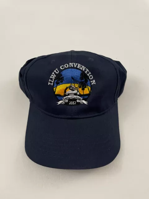 New ILWU Convention 2012 Embroidered Blue Adjustable Baseball Hat One Size