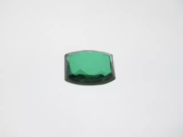 1.60ct Loose Faceted Curved Emerald Cut Lab Created Emerald Gemstone 8 x 6mm
