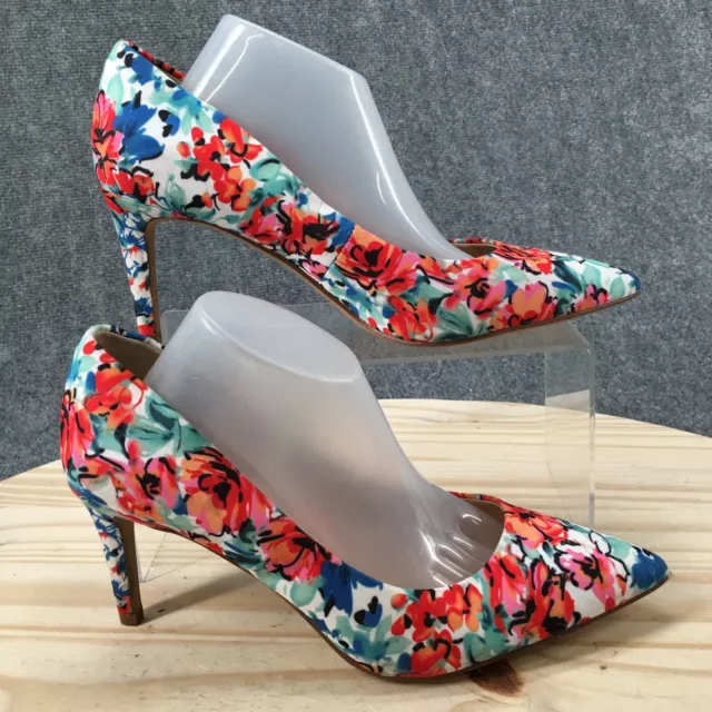 KELLY KATIE High Heels Womens 7.5 M Floral Pointed Pumps Multicolor Slip On 36.89 PicClick