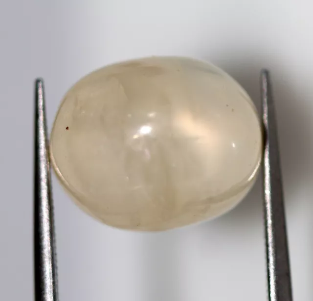 5.51 CT Naturel Pierre de Lune Blanc Cassé Couleur Desseré non Chauffé Précieuse