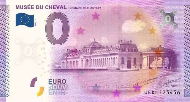 billet touristique 2015-01 - Musée du Cheval- 0 euro euro schein