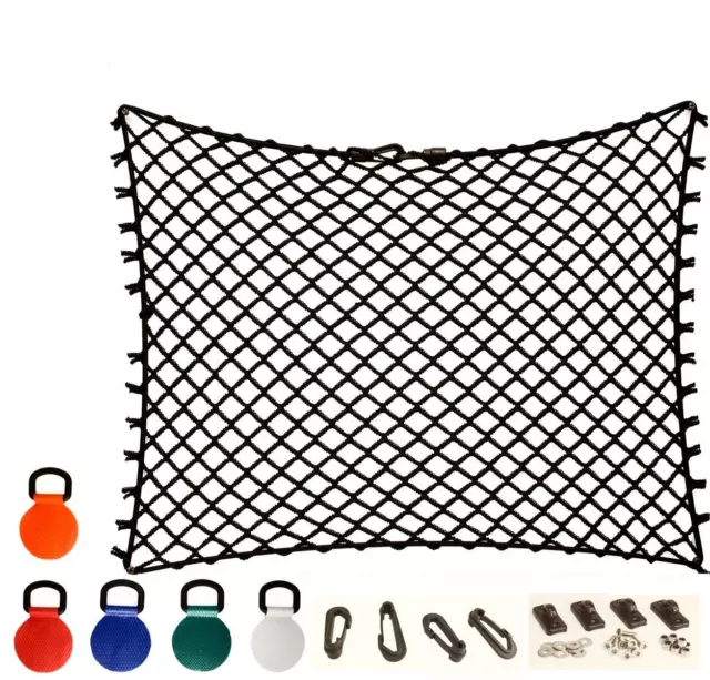 Decksnetz, Netz, elastisch, Höhe 40 cm, Gepäcknetz für Kajak, Auto, Womo, Boot