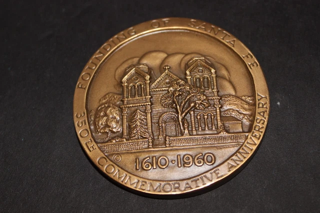 1960 USA. Commemorative Medal. 350th Anniversary of the Founding of Santa Fe.