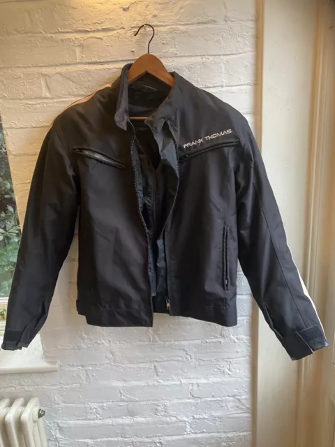 Frank Thomas Motorcycle Jacket / Size M / Mens / Black / Aqua Pore