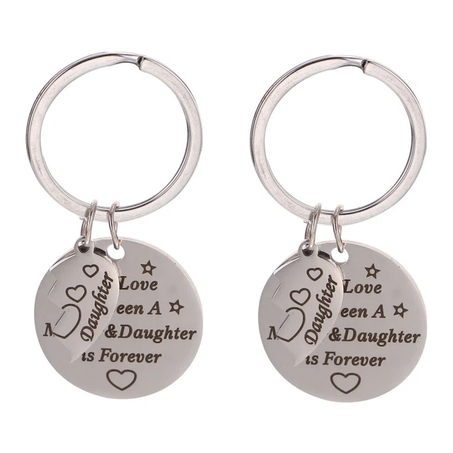 Mom Present Mothers Day Gift Key Pendant Stitching Chain Commemorate