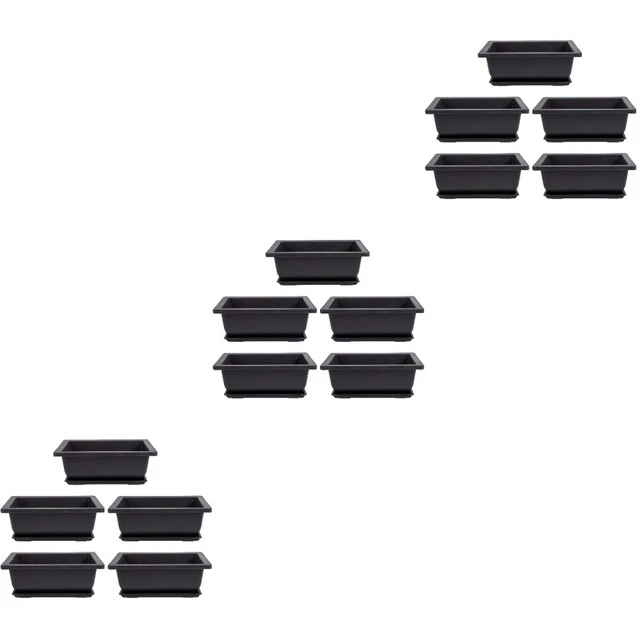 15 Sets Flower Holder Pot Saucers Cactus Planter Bonsai Training Flowers