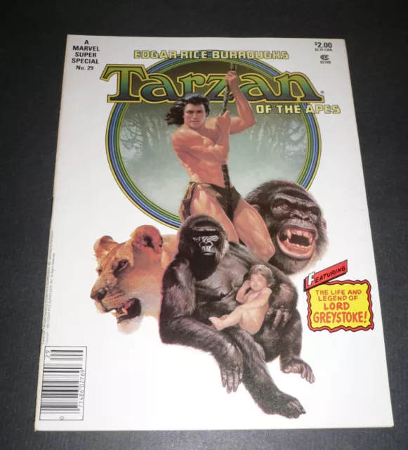 Tarzan Of The Apes A Marvel Super Special Vol 1 #29 Edgar Rice Burroughs 1983 NM