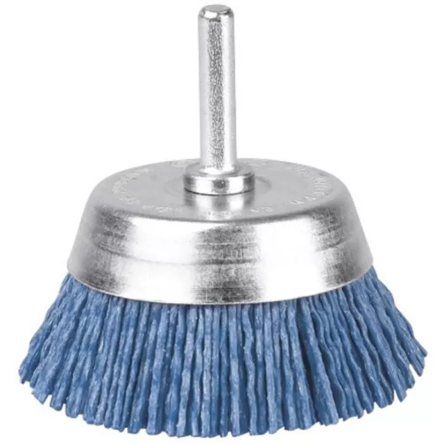 Brosse circulaire abrasive nylon bleu ° 50 mm pour perceuse SCID polissage bois