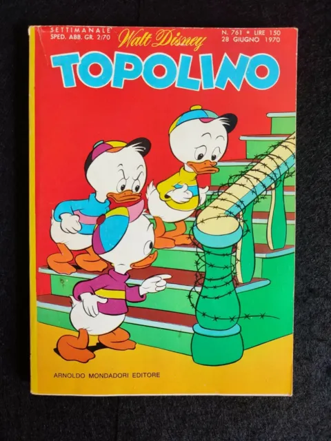 TOPOLINO LIBRETTO Nr. 761 Ed. Mondadori 1970 ***