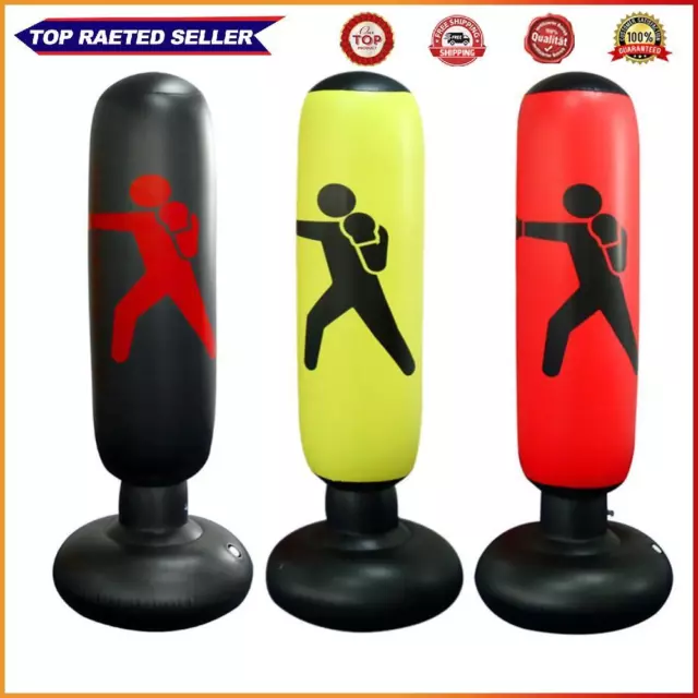 160cm Inflatable Boxing Bag Adult Children Boxing Punch Sandbag Training Target