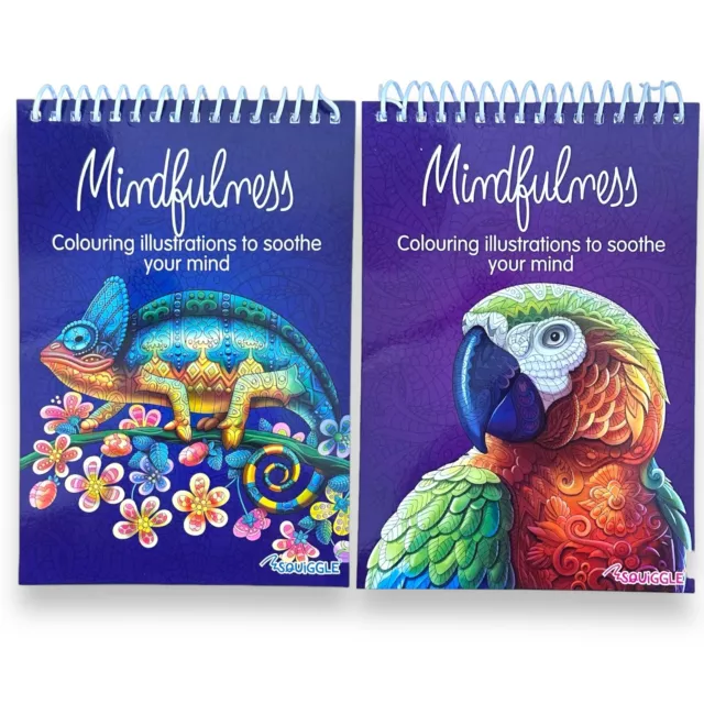 ADULT COLOURING BOOK ANTI-STRESS Colour Therapy ALL AGES MIND CALMING RELAXING