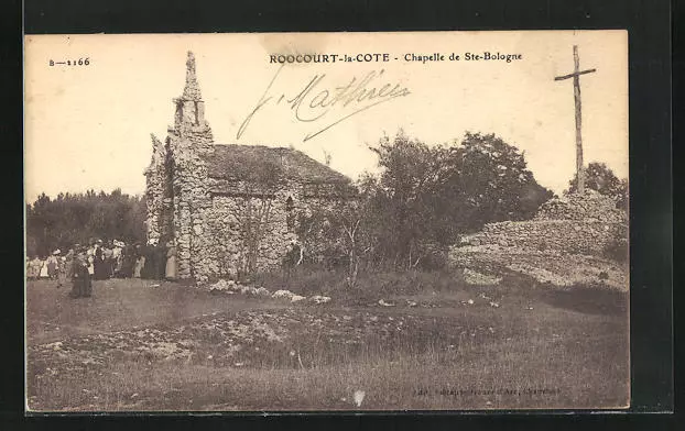 CPA Roocourt-la-Cote, Chapelle de Ste-Bologne
