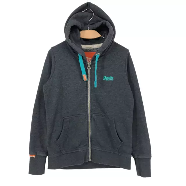 Superdry Uomo con Cappuccio Cerniera Intera Maglione Cardigan Maglione Taglia S