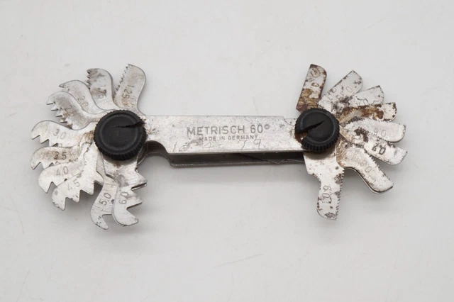 Metrisch 60 Thread Screw Pitch Gauge Gage Made in Germany