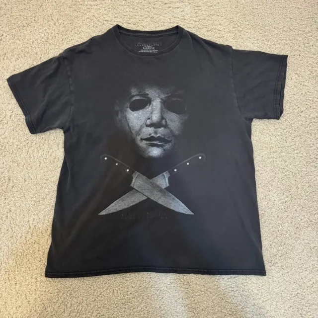 HALLOWEEN Resurrection Michael Myers Horror Movie Graphic T-Shirt Size Large