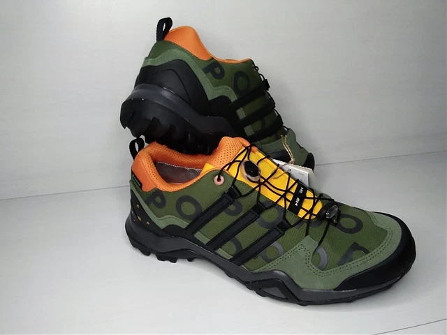 Adidas Terrex Swift R2 Gtx X Pop Trading New Mens Wild Pine Hiking Shoes Uk 8