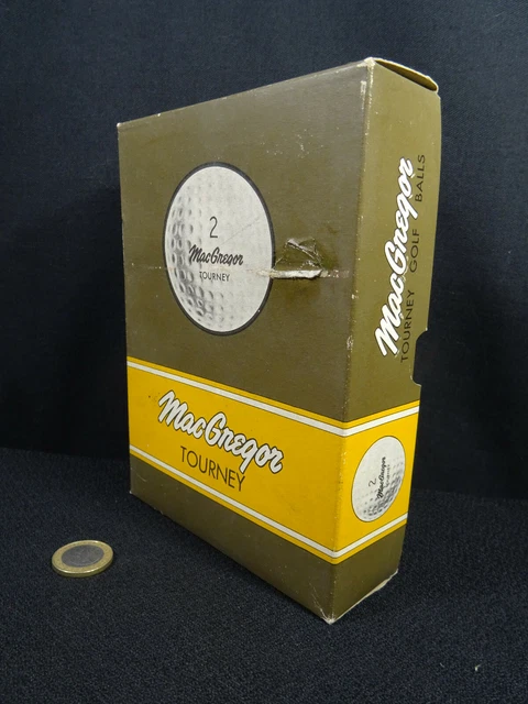 ancienne boite vintage balles de golf mac gregor TOURNEY