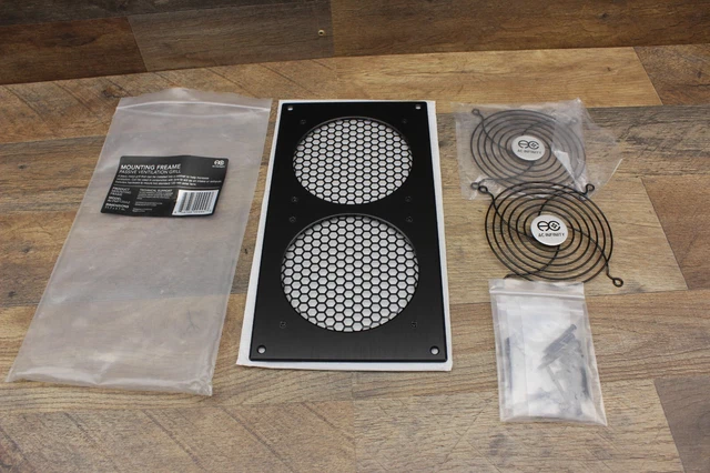 AC Infinity Ventilation Grille, For PC Computer AV Electronic Cabinets, Also Mounts