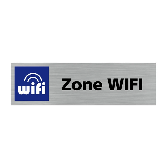 Autocollants WiFi Lot De 2 - Stickers Pour Porte Ou Fenêtre - PVC, 130x90 Mm, Imperméable - Signalétique Intérieur/Extérieur