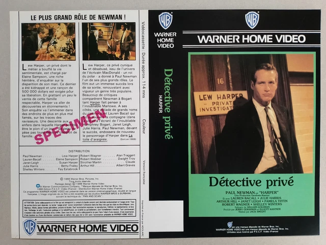 JAQUETTE VHS - Detective Prive - Vhs Sleeve - Paul Newman EUR 10,00