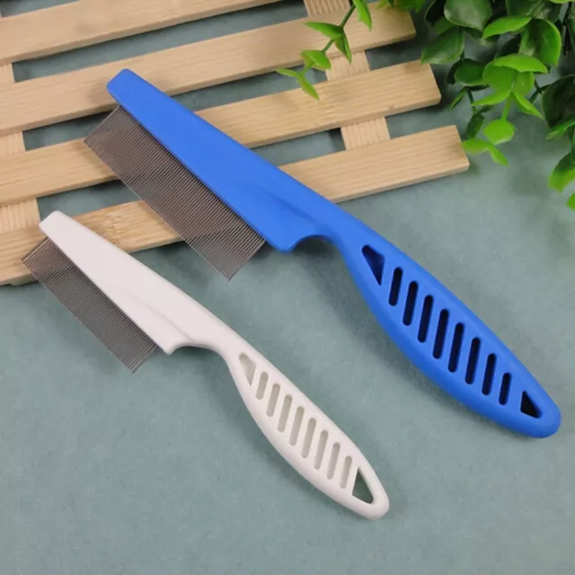 Handle Ultra Fine Flea Nit  Dog Cat Comb Metal Teeth Healthy Fur Hair Coat Clean