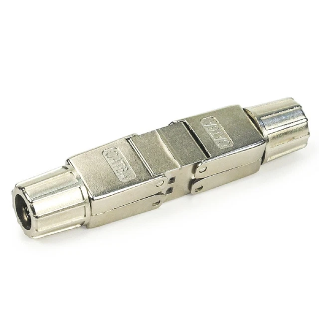 CAT7 Network Cable Extender Connector Tool-Free Adapter Fully Shielded Module