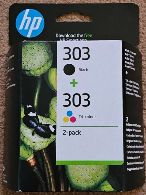 NEW Original Genuine HP 303 Black + Colour Ink Cartridges for HP Envy Printers