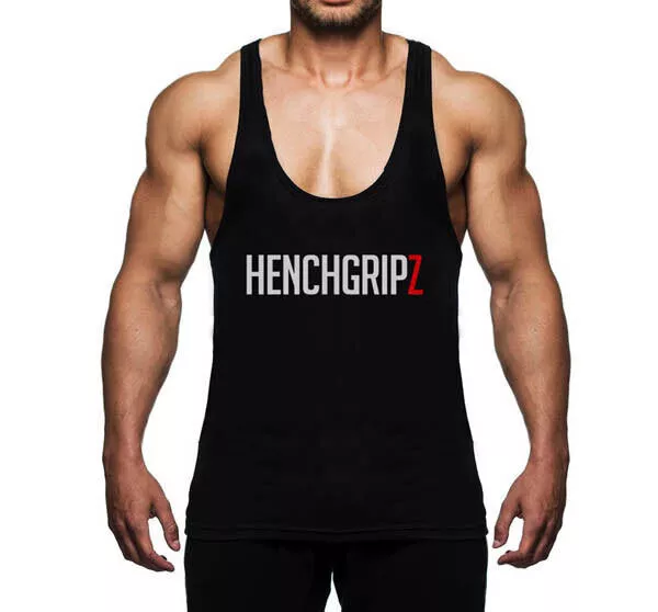 Bodybuilding Sport Muscle Y Back Stringer Gym Vest Black Mens S - M - L - Xl