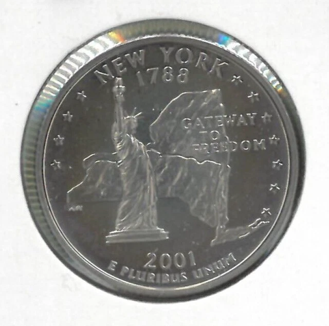 2001 S Washington Quarter New York Proof