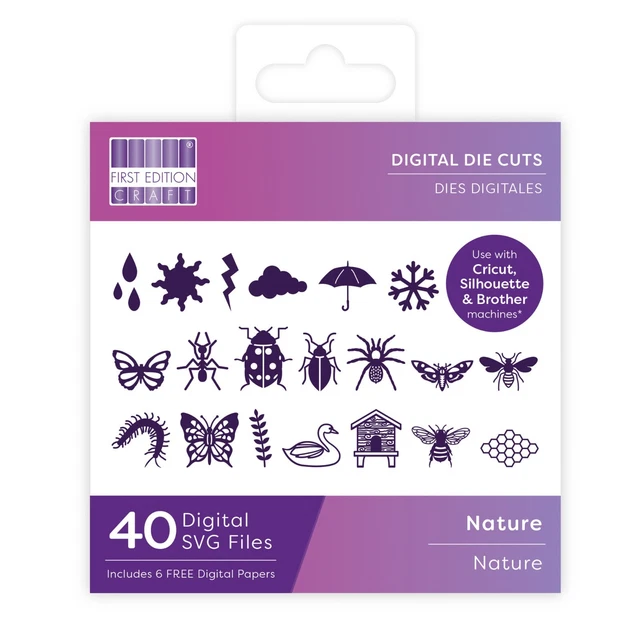 40 diseños troquelados digitales Nature de primera edición