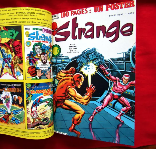 Album STRANGE n°58 de 1984 ( 3 volumes ) dont le 174 avec son poster  neuf ! 3