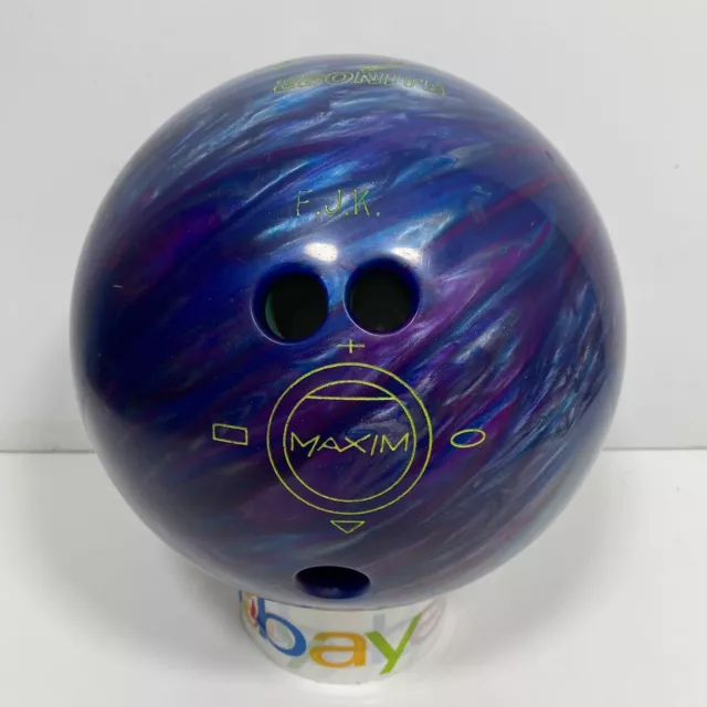 Ebonite Maxim Bowling Ball 13 lbs Blue Purple White Swirl