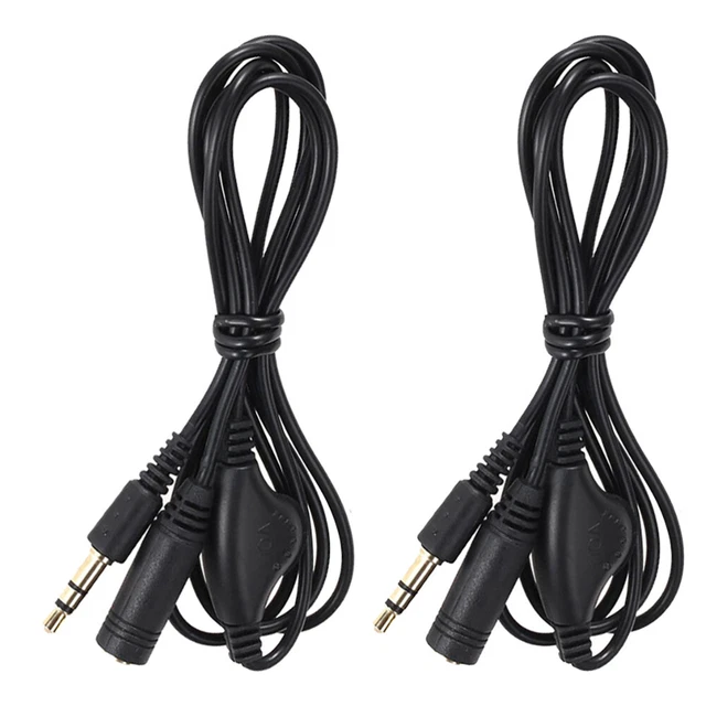 2 PCS PULLEY Audio Line Easy to Use Cable Convenient Mp3 Adjust £7.65