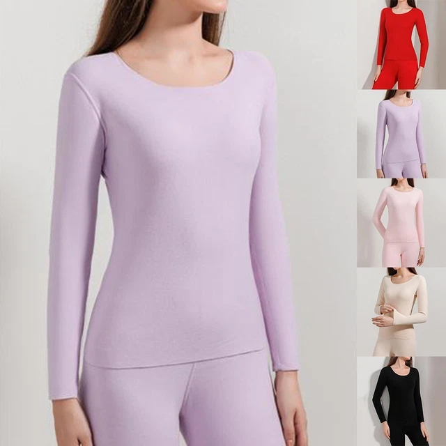 Set biancheria intima termica da donna Stay Warm and Stylish with shirt top + leggings