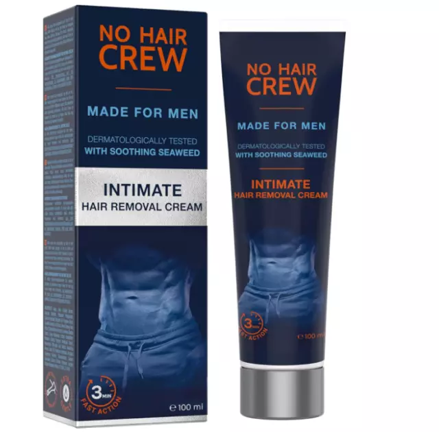 NO HAIR CREW Enthaarungscreme FüR Den Intimbereich Haarentfernung, 100 Ml