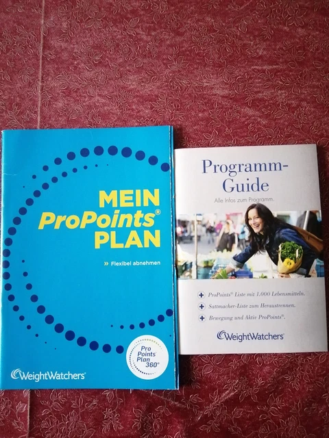 WEIGHT WATCHERS NEU Propointsplan Pointsliste 1000 Lebensmittel ...