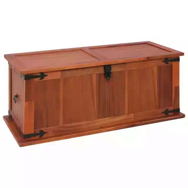 Solid Acacia Wood Storage Chest Cabinet Trunk Wooden Organiser Box vidaXL