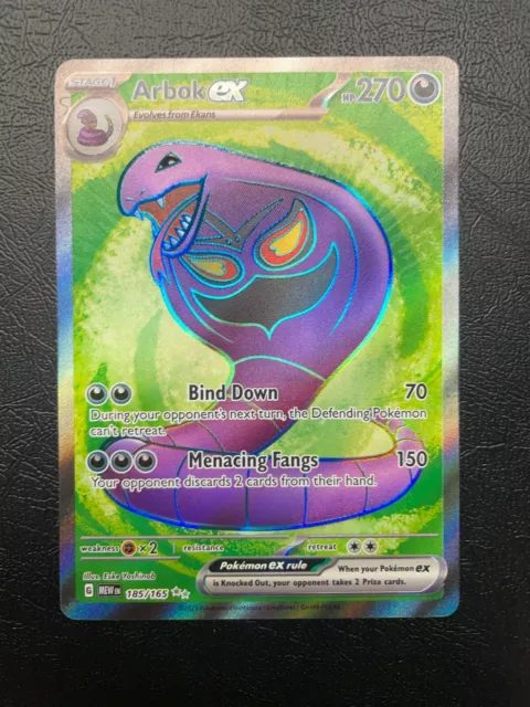 Arbok ex - 185/165 - SV: Scarlet and Violet 151 - Pokemon