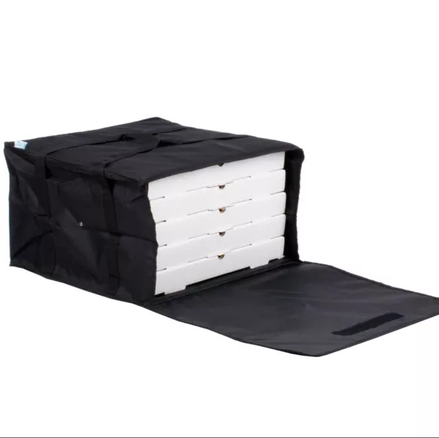 6 PACK Insulated Catering Pizza Food Delivery Carrier Bag Box Black 20" 18" 16"