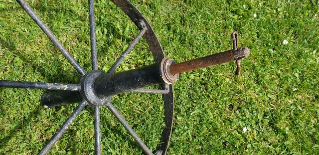 Roue En Fer Ancienne Pour Jouet Miniature – Voiture Ancienne, Rouillée, Pièce De Collection