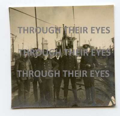 ORIGINAL 1. WELTKRIEG Foto deutsche UBoot Offiziere U17 ? Erster