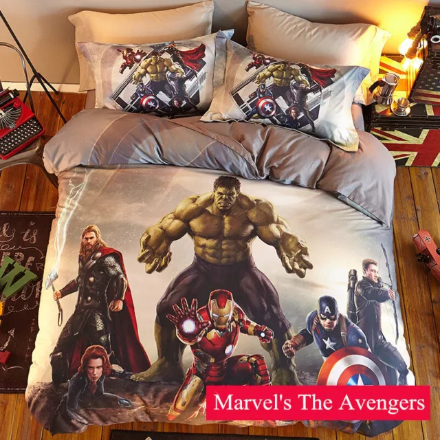 Avengers - Parure de lit Enfant Marvel - Housse de Couette Garçon - 1001  Nuits Enchantées