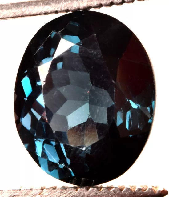 15.10 Cts. Excellent Natural London Blue Topaz Oval Cut Certified Gemstone
